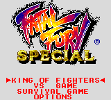 Fatal Fury Special screenshot 6 for Sega Game Gear